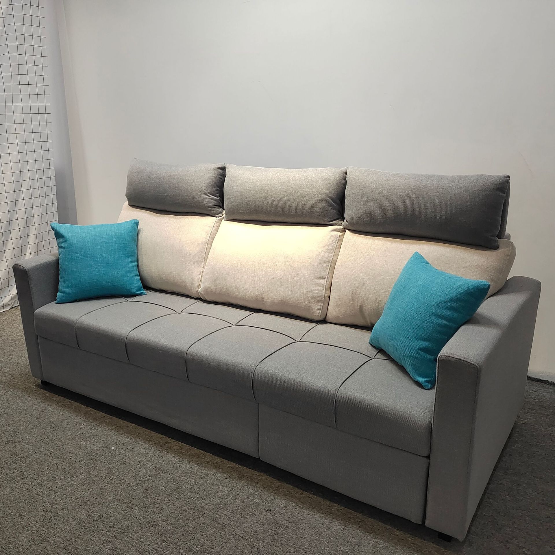 Sofá multifuncional pequeño tipo de casa sala de estar apartamento retráctil sofá cama desmontable estilo moderno minimalista