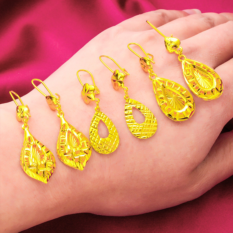Vietnam gold girls water drop earrings cross-border jewelry jewelry wholesale water drop earrings