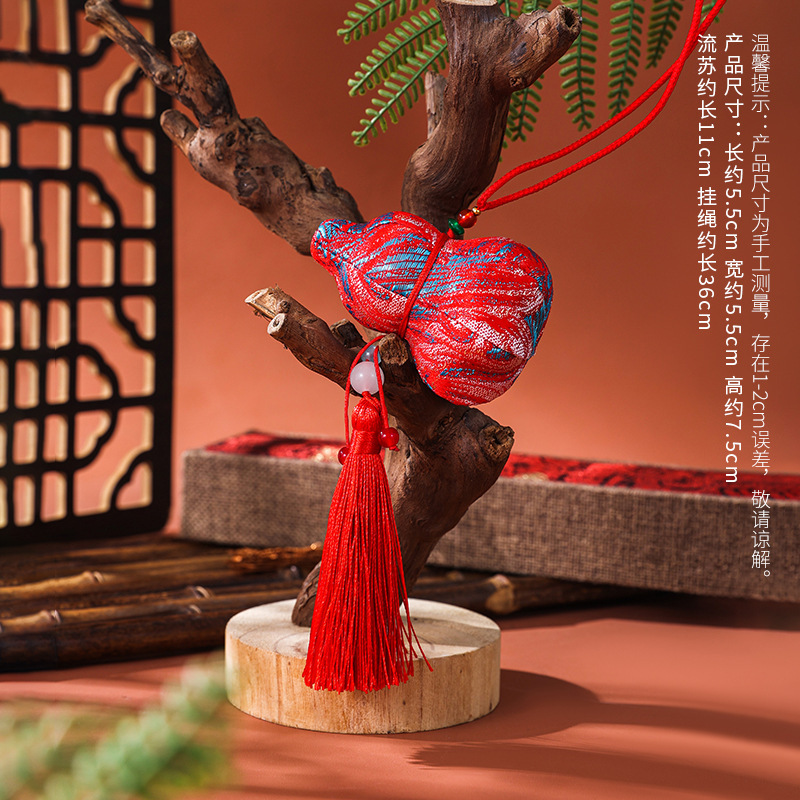 古风葫芦香囊刺绣挂件平安祈福挂件香包节日活动礼品车载挂香包|undefined