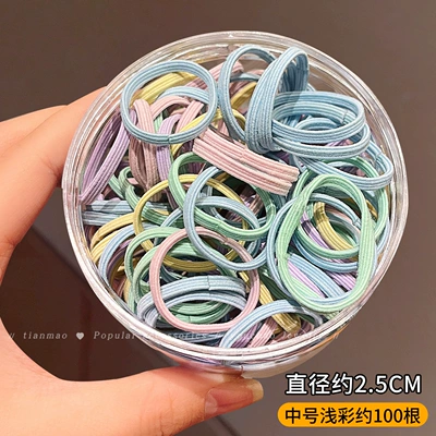 Hair Ponytail Hair Accessories, Saç üçün rezinlər - medium-color-can-of-100-sticks