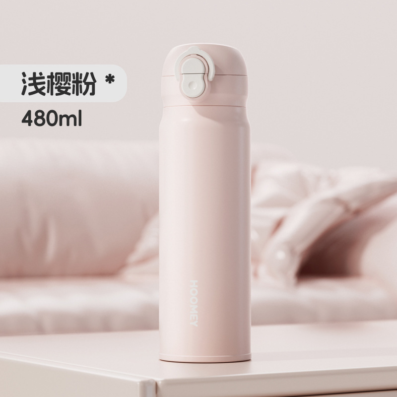 見栄えの良いポータブルワンカバーダブルドリンクバウンシングストロー断熱カップ 316 ステンレス鋼の女性のギフトカップカスタムウォーターカップ|undefined