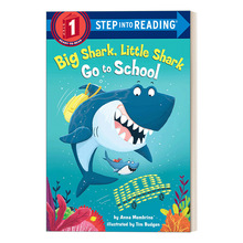 英文原版书Step into Reading 1-Big Shark  Little Shark Go to