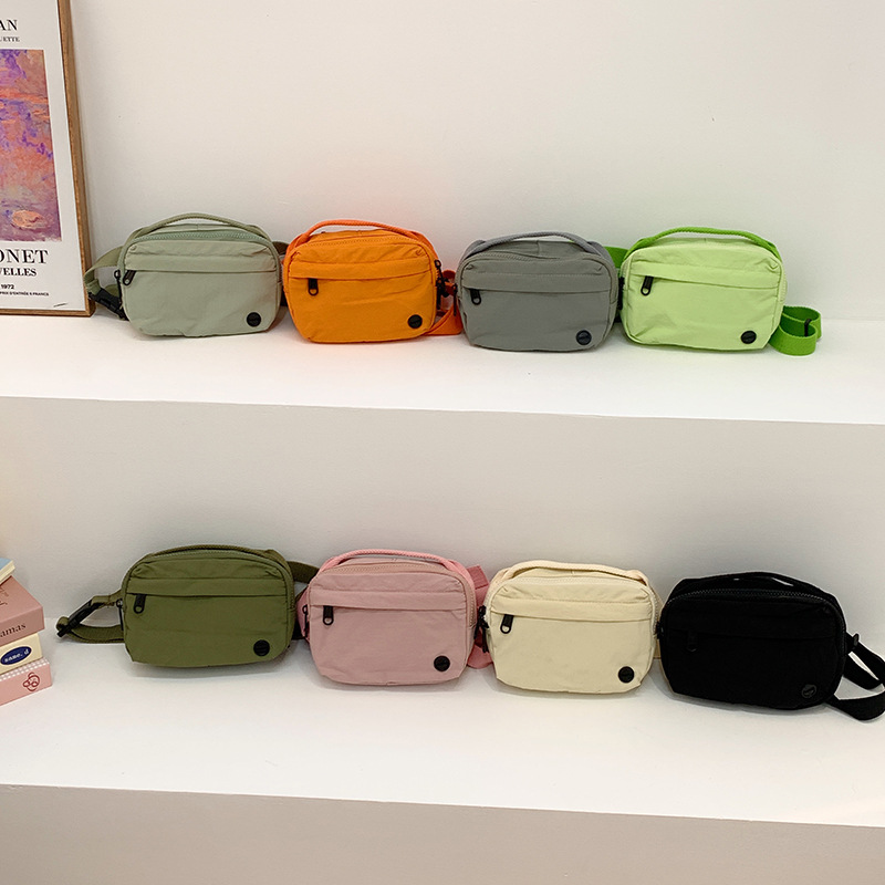 Bolsos de hombro para niños y niñas de moda, deportes de ocio, bolsos de mensajero para niños, nuevos bolsos de lona para niños de color sólido