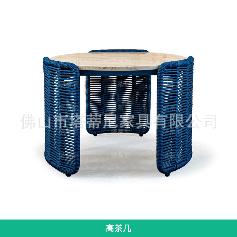 Sofá de caña al aire libre combinación Villa Jardín Hotel muebles impermeables de protección solar patio balcón silla de caña ocio image 11