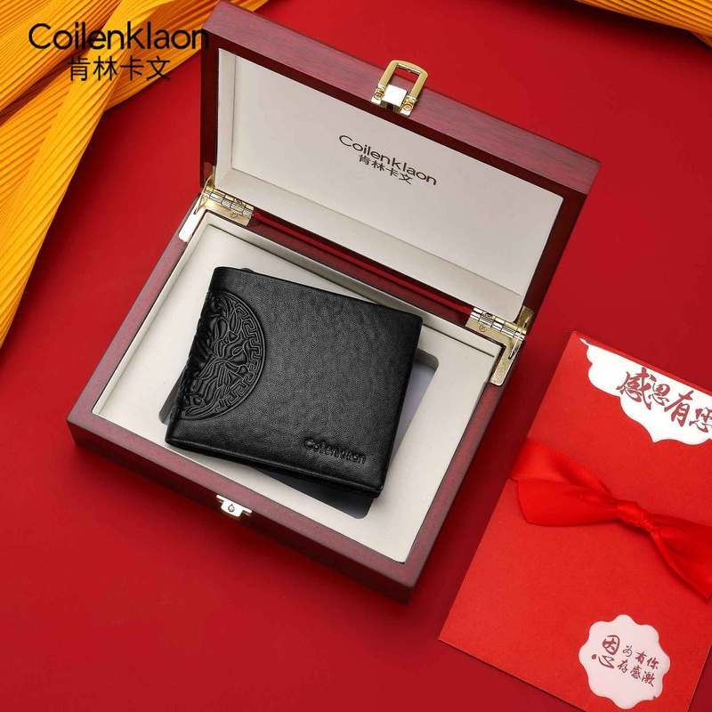 French Brand Coilenklaon Wallet Men's Bag Genuine Leather Short Wallet New Wallet Card Holder Drop Shipping French Brand Coilenklaon Wallet Men's Bag Genuine Leather Short Wallet New Wallet Card Holder Drop Shipping