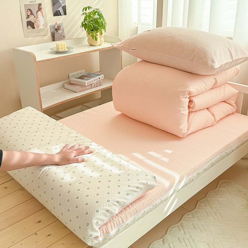 Funda de edredón de gofres de algodón de verano pieza única 150x200x230 edredón simple simple 2025 nueva funda de edredón