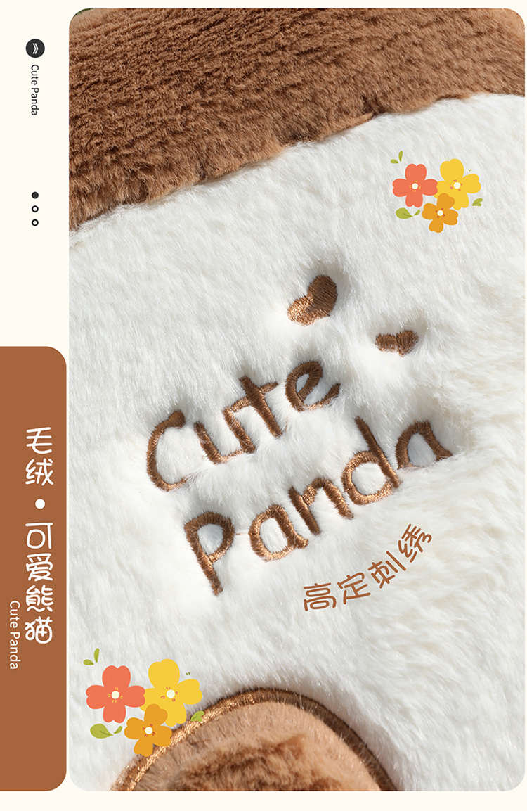 New Winter Car Seat Cushion Cartoon Panda Plush Warm Car Seat Cover Car Accessories Car Interior Decorations