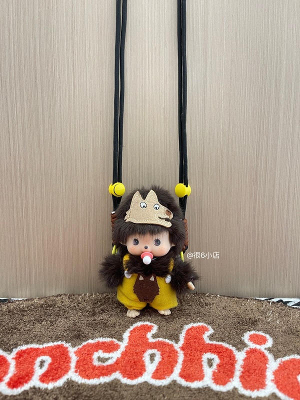 モンキーチェリー ぬいぐるみ かわいい 韓国風 クロスボディ 携帯電話バッククリップ 人形 携帯電話ケース ストラップ付き|undefined