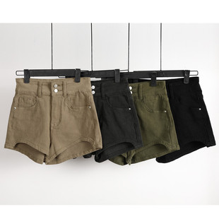 Black Suit Shorts for Women, High-Waisted Bottoming Shorts That Make You Look Slimmer, Boot Shorts for Petite Women, 2025 New High-Waisted Slimming Style