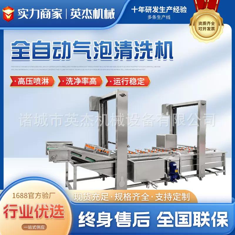 全自动连续式气泡清洗机 果蔬清洗设备 生菜清洗机设备 厂家供应