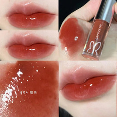 CAPPUVINI powder tube lip gloss whimsical planet glossy milk tea color lip gloss fades lip lines moisturizing lip oil