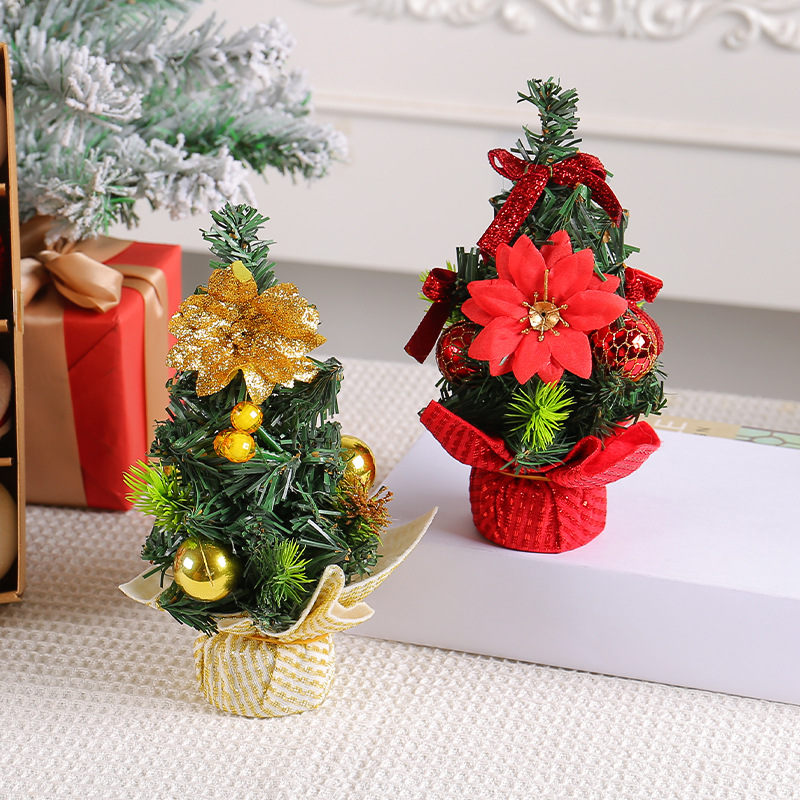 Adornos Navideños Miniatura de Hong Kong Love, Venta al por Mayor en Amazon, Pequeño Árbol de Navidad, Decoraciones Navideñas para Mesa de Restaurante