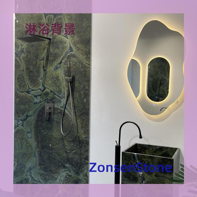 Marble Shower Backdrop Stone Materials Can Be Designed According to Drawings, with Various Surface Materials Available for Production on Demand