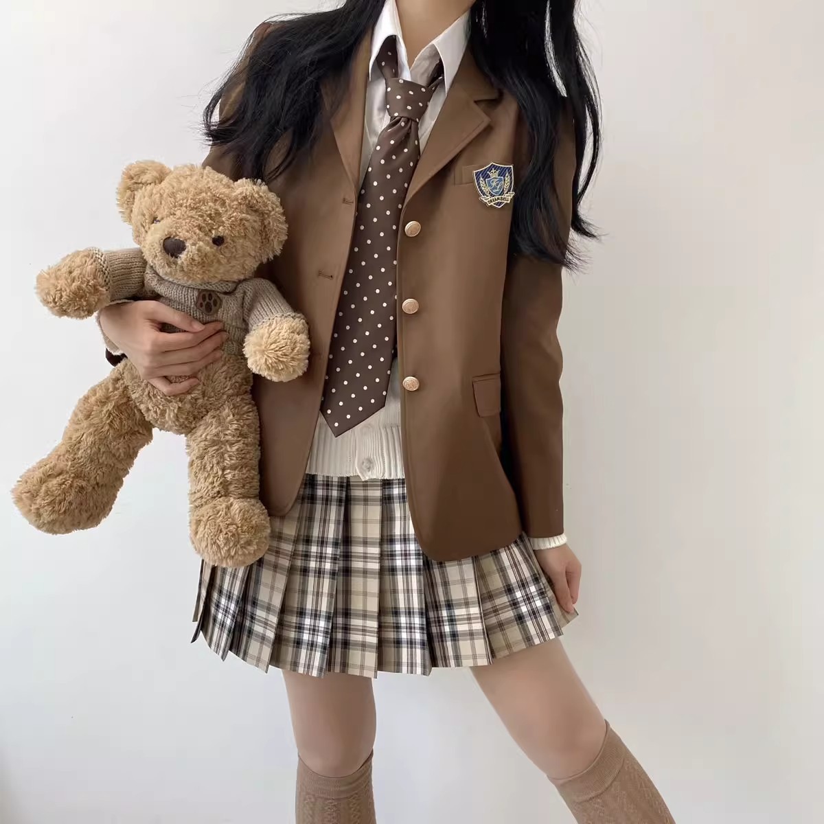 One-piece delivery [original] College jk/dk uniform genuine school for college style women's suit jacket spring and autumn