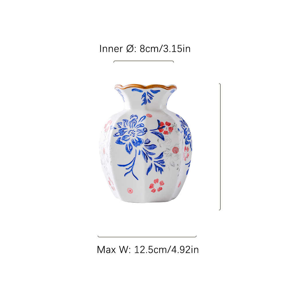 Botella octogonal - pequeña - rosa azul