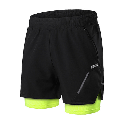 Aisu Oxia outdoor sports running fitness shorts men's breathable, anti-glare, anti-wear, quick-drying and sweat-absorbent cross-border B210