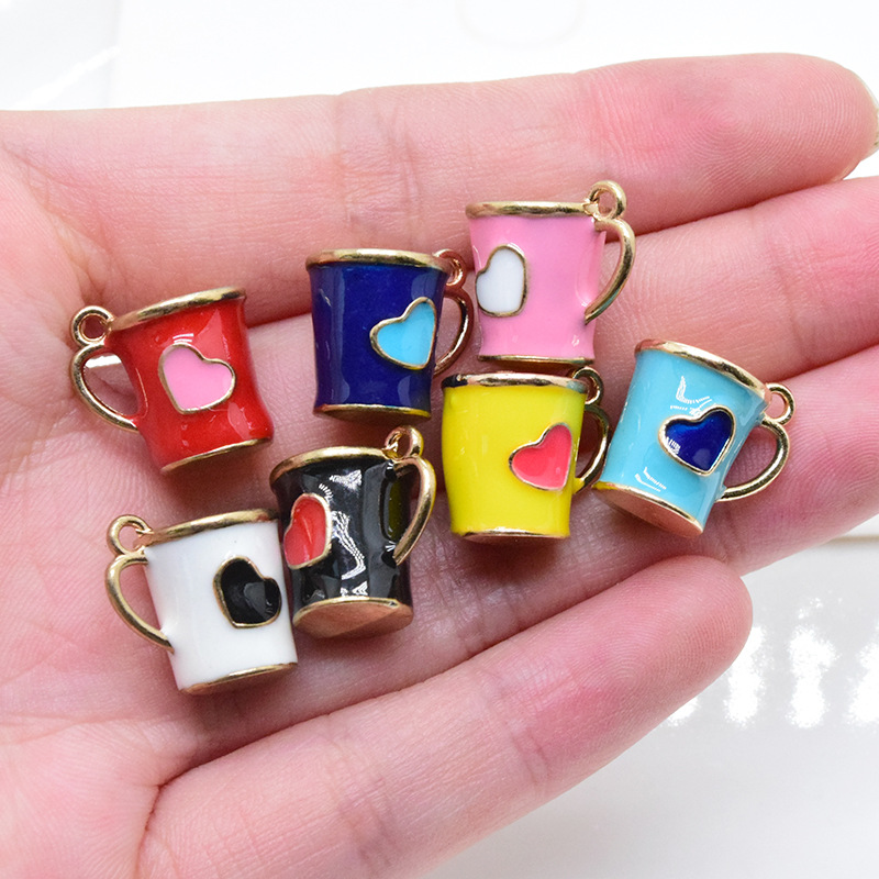 10 Pieces Alloy Color Block Pendant display picture 4