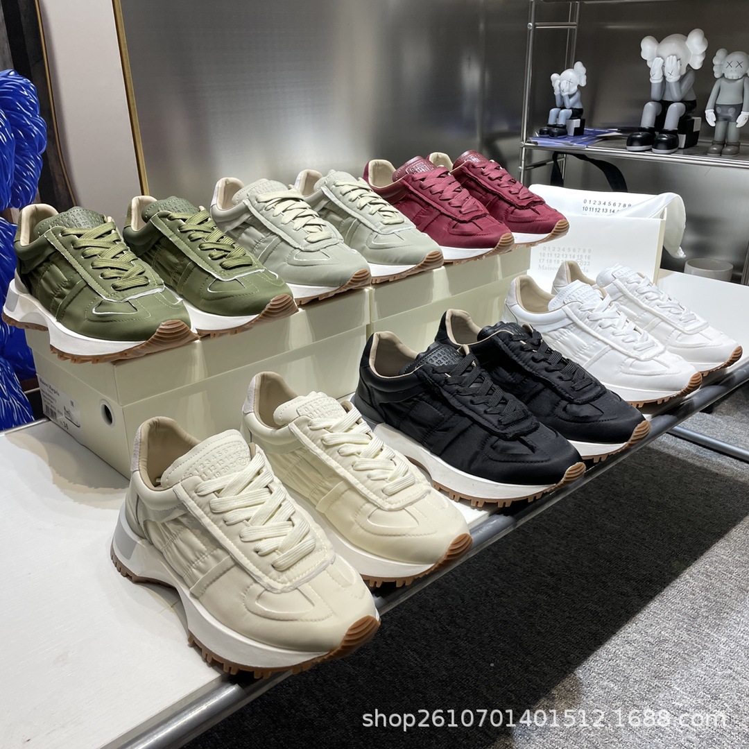 2025年新款mm6 德训鞋老爹鞋厚底增高男女情侣同款休闲运动小白鞋