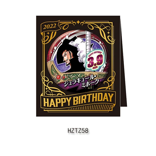 Бейдж дня рождения Comic Factory ONE PIECE Лuffy Zoro Chopper Sanji Nami стойка для бейджей на день рождения