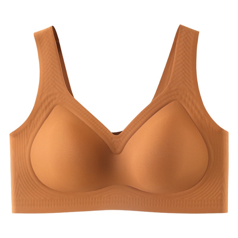 Cross-Border Sports Bra Seamless Plus-Size Underwear for Women, Large Bust Minimizing, Comfortable Breathable, Gathering and Lifting Bra