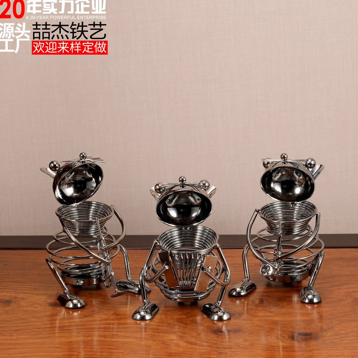 Лягушка музыкальный инструмент ручка творческие поделки домашнего украшения креативные офисные подарки ретро металлические украшения