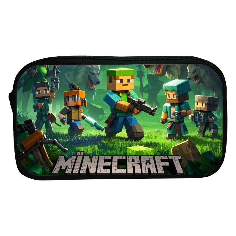 Новая печатная рюкзак-ручка для Minecraft мультфильм Minecraft канцелярская сумка школьный первоклассник детский хранение сумка