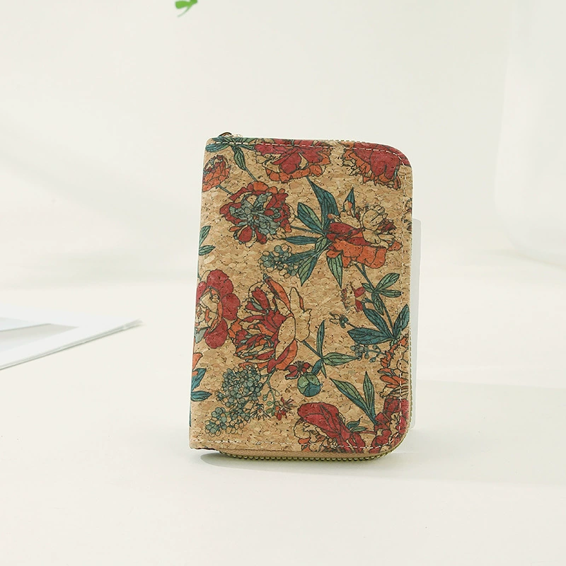 Long wallet, purse with zipper, short bag
