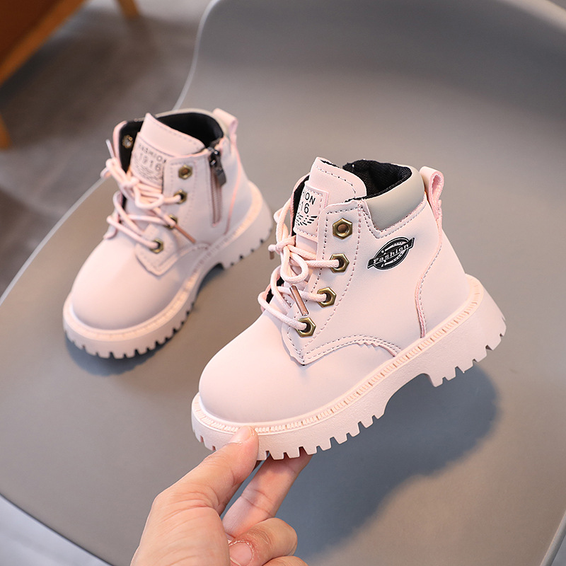 Martin da ragazzo 2023 Edizione coreana Autunno Nuovo Stivali corti da passeggio Piccoli, medi e grandi per bambini morbidi_voghion.com