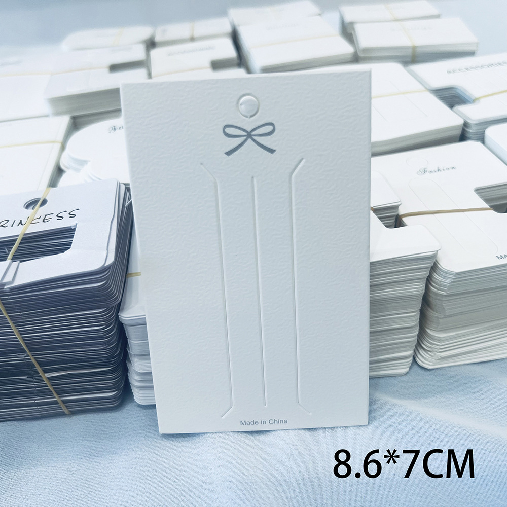 Clipe de tiburón minimalista embalaje de tarjeta coreana ins clip de cabello cuerdas de viento tarjetas en blanco para niños agarrar clip de papel al por mayor