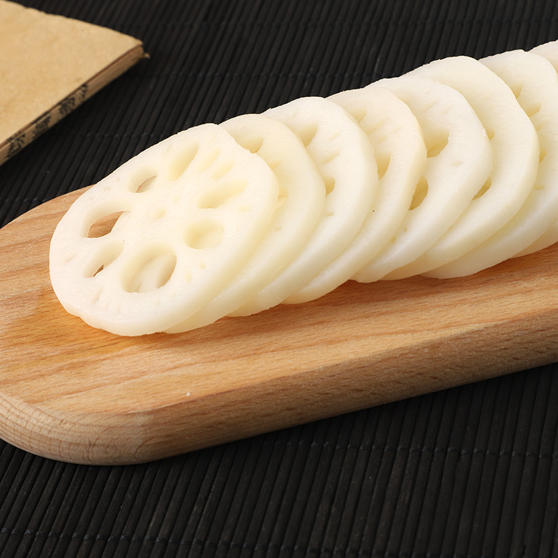 Shenhe Food Yangzhou Baoying Fresh Clear Water Lotus Root Slices Cold Mix Malatang String Catering Ingredients Commercial Crisp Lotus Root