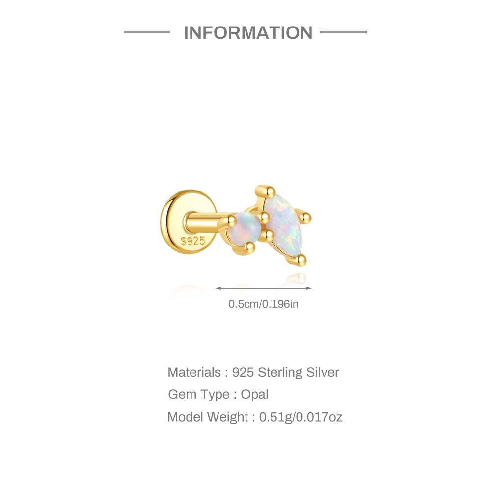 2g Weight Zircon Inlay Material Ear Studs Classification Ear Cartilage Rings & Studs Piercing Type 1 Piece Quantity Holiday, Daily Occasion 925 Sterling Silver Material Geometric Pattern All Seasons Season Unisex Gender Elegant, Simple Style Style 1 Piece Ear Cartilage Rings & Studs Elegant Simple Style Geometric 925 Sterling Silver Zircon Ear Cartilage Rings & Studs 无