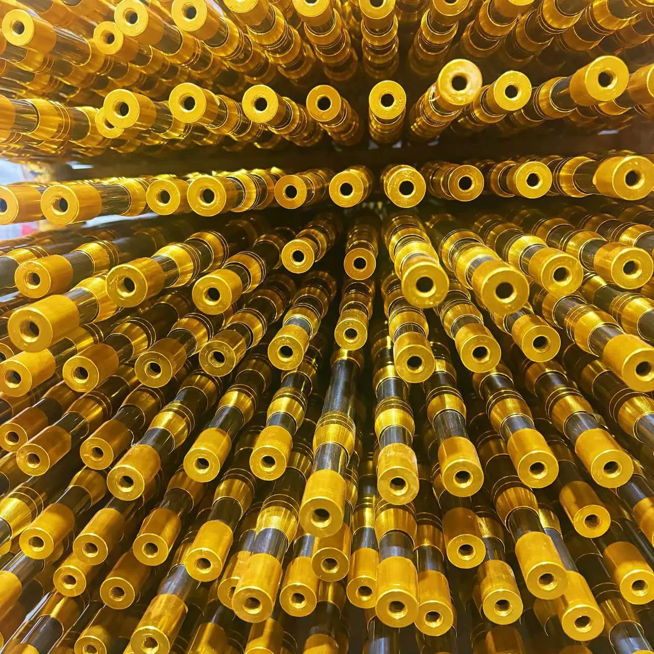 Оптовая продажа, сетка из нержавеющей стали, палка для копирования, золотая телескопическая удочка для позиционирования, супер жесткая утолщенная телескопическая позиционировка