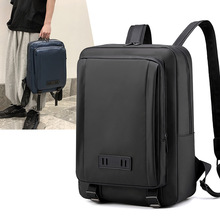 跨境新款商務雙肩包時尚潮流男包大容量電腦背包簡約學生背包批發