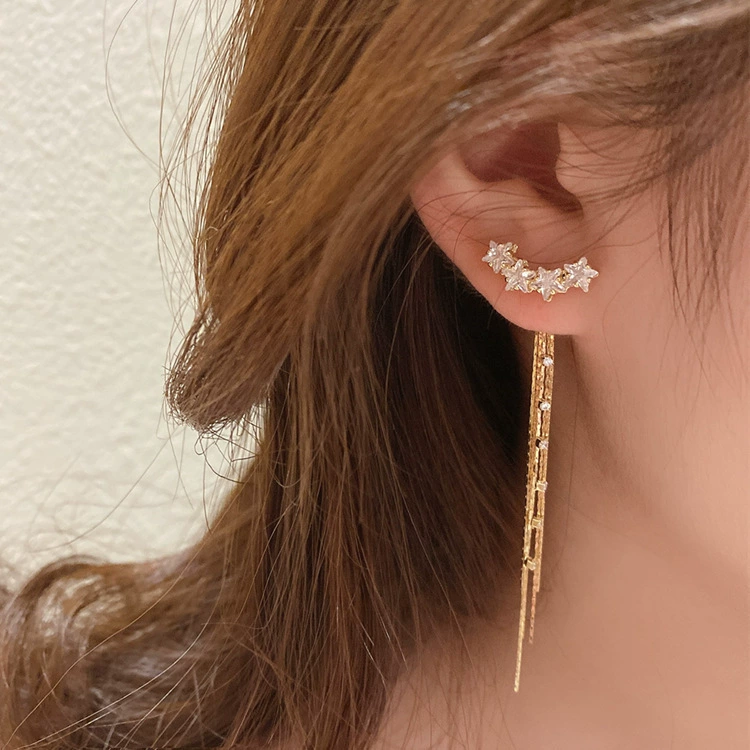 Серьги серебро 925, циркон, бантик и кошачий глаз, легкая люксовая эстетика