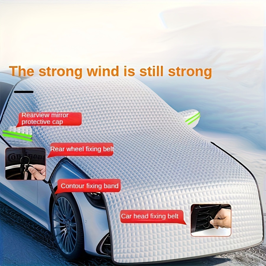 Car Snow Cover, Sun Protection, Heat Insulation, Sunshade, Car Cover, Sunshade, Front Windshield, Snowproof Car Cover, Anti-Frost Car Cover