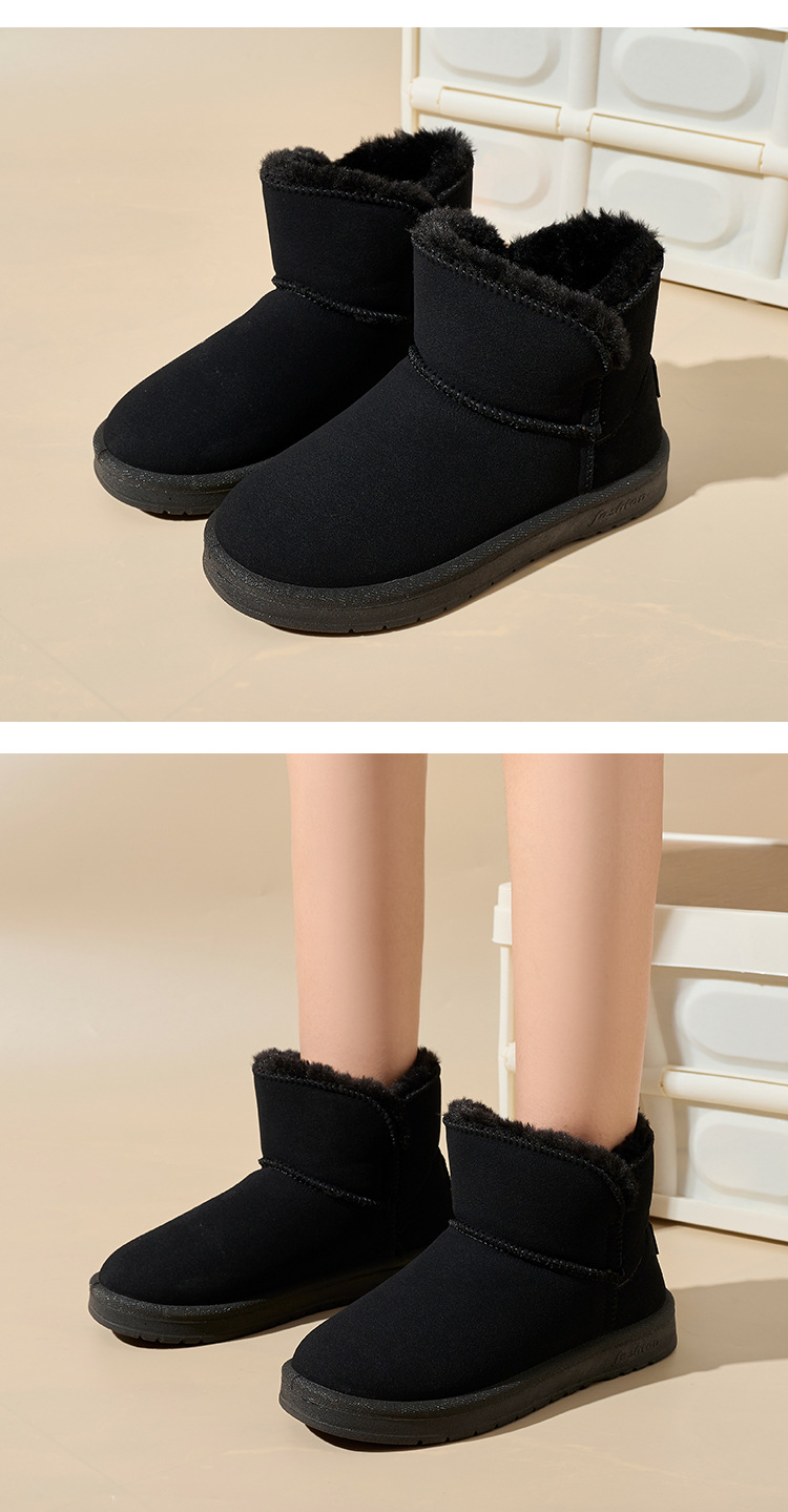 Botas de nieve nuevas de invierno para mujer, casuales, más cachemira, algodón grueso para nieve, cien piel de oveja, cachemira, zapatos de algodón cálidos, zapatos de mujer_voghion.com