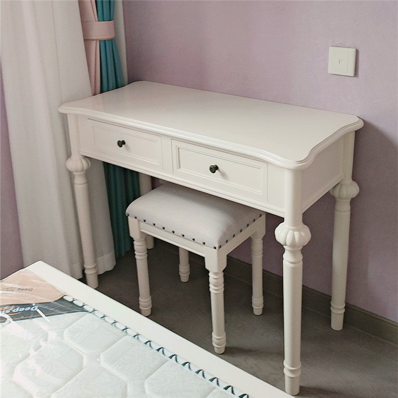 New Light Luxury Desk, Simple Office Desk for Home Use, Modern Student Writing Desk, American-Style Simple Desktop Computer Desk W&