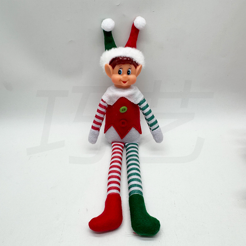 Muñecas de piernas largas transfronterizas de comercio exterior árbol de Navidad colgantes juguetes de regalo ChristmasElfdoll muñecas de hadas