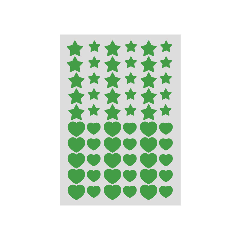 60 스타 하트 여드름 패치 그린