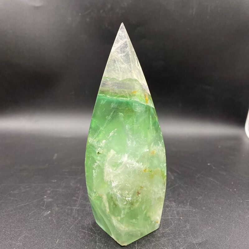 天然水晶摆件萤石火炬摆件小摆件桌面摆件手工雕刻件装饰摆件 图 4