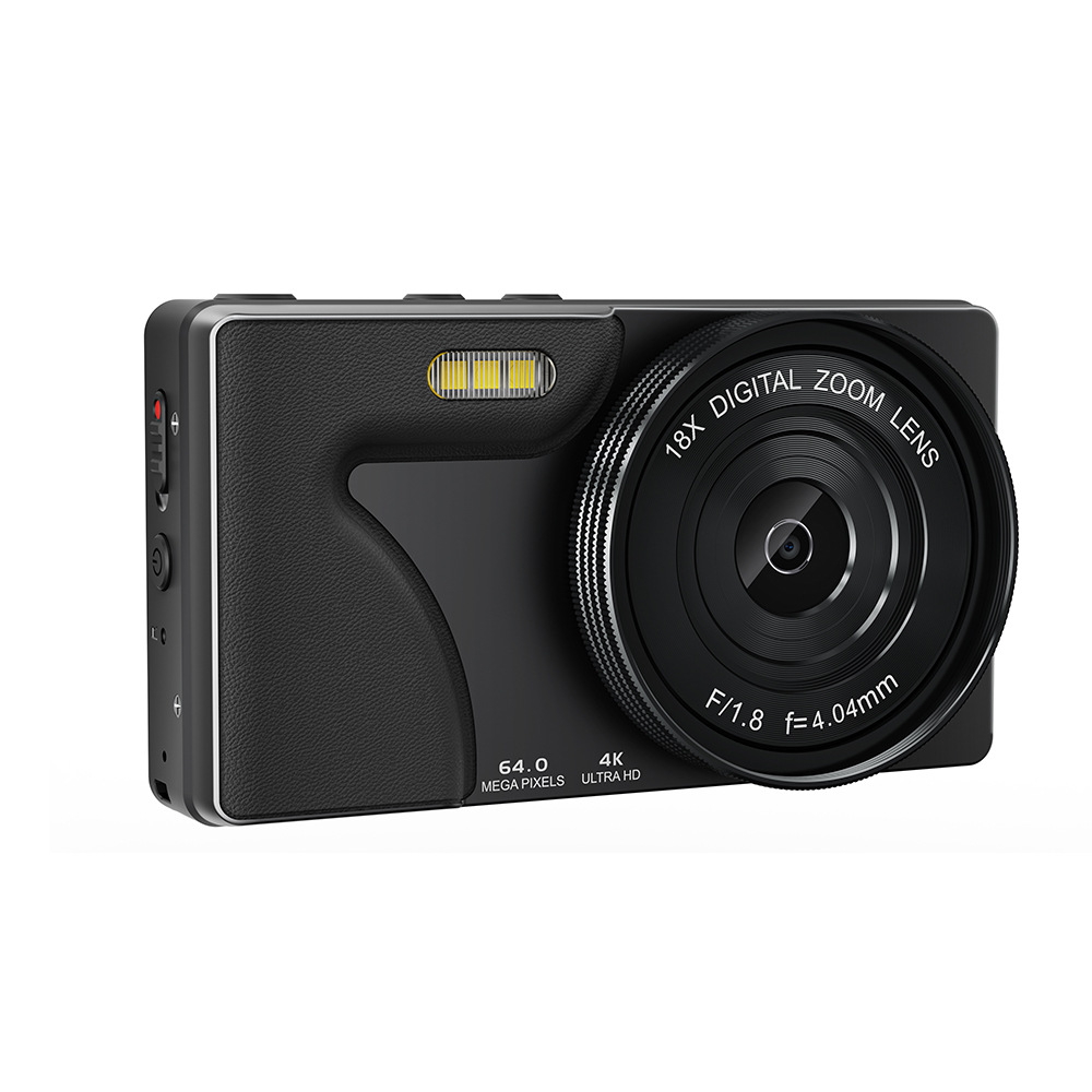 Cross-Border New 4K Metal Shell Mirrorless Digital Camera Ultra-High Definition Ccd Student Camera Campus Selfie Camera