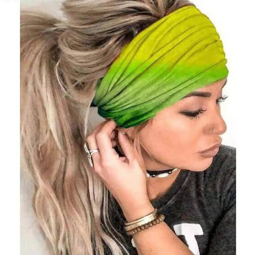 Head Scarf Women Yoga Sports European and American Summer New Style Anti-Strangle Cotton Head Accessories Factory Direct Wholesale Elastic Hair Band 