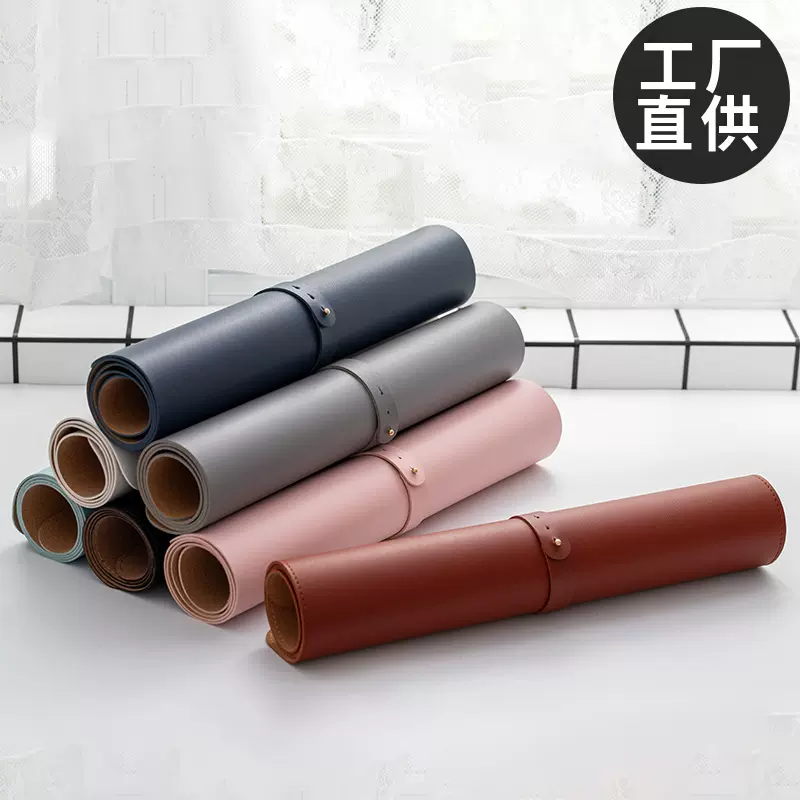 软木皮革鼠标垫超大电脑键盘办公桌垫定图案LOGO学生书桌写字垫子