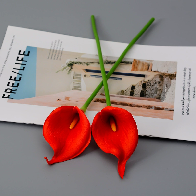 Realistic polyurethane small calla lilies, home decor, wholesale