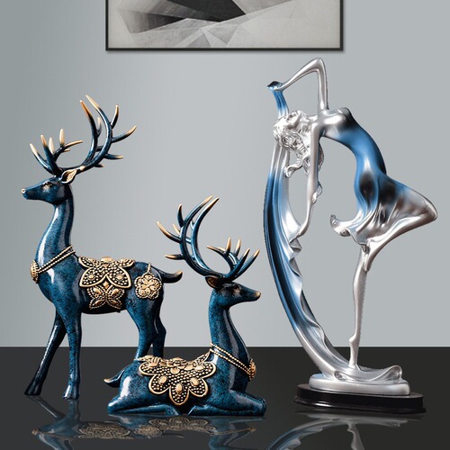 Modern living room decor accessories home figure TV cabinet liquor cabinet desk bedroom soft decoration crafts