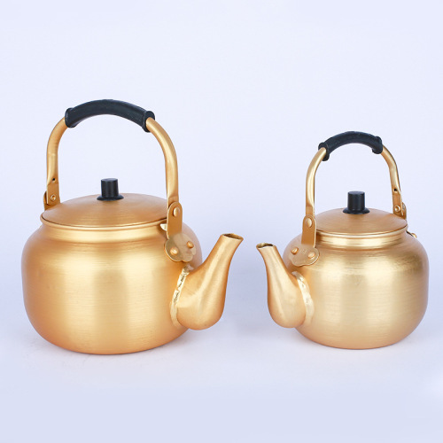 Korean aluminum pot rice wine pot small hotel teapot restaurant rice wine bowl pot golden teapot with handle rice wine bowl rice wine
