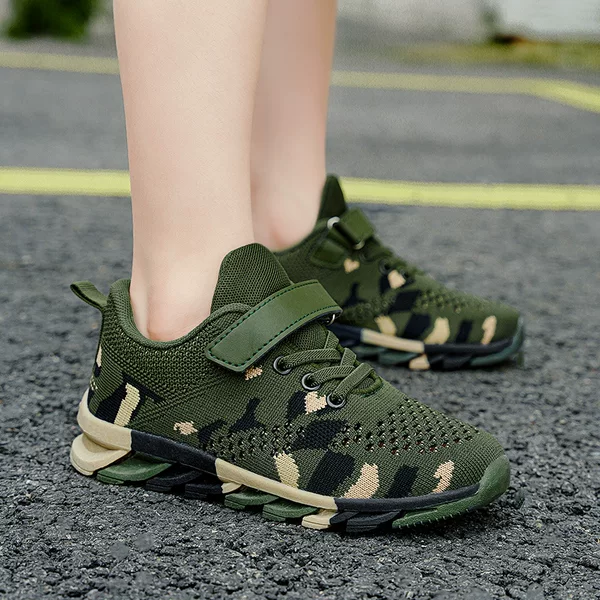 2026 Summer Camouflage Children's Shoes Summer Camp Camouflage Shoes Teenagers Sports Shoes Children's Running Shoes