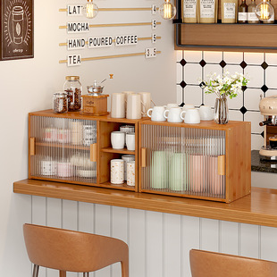 Kitchen Sideboard Countertop Desktop Storage Cabinet Storage Rack Dining Table Seasoning Cupboard Storage Cabinet Bar Cup Shelf