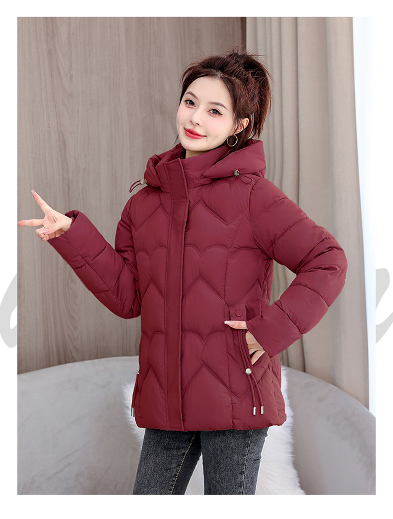 New Short Edition 2024 Korean Version Loose Cotton Jacket Thickened Warm Versatile Women's Coat Down jacket_voghion.com