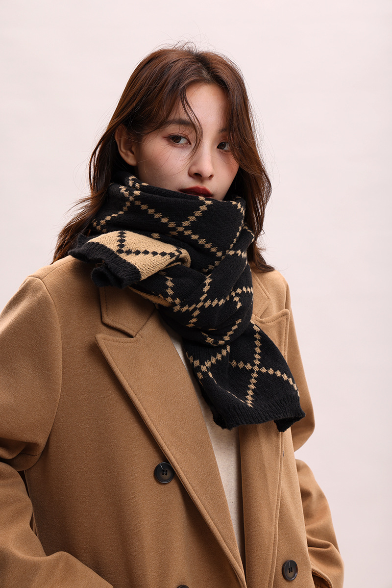 Paar-Stil für Frauen im Winter, verdickte koreanische Version, warm und luxuriös, Geburtstagsgeschenkschal für Männer_voghion.com